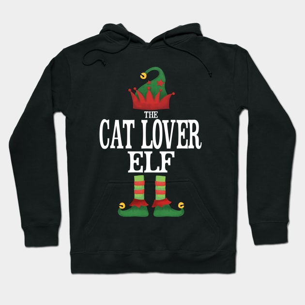 Cat Lover Elf Matching Family Group Christmas Party Pajamas Hoodie by uglygiftideas